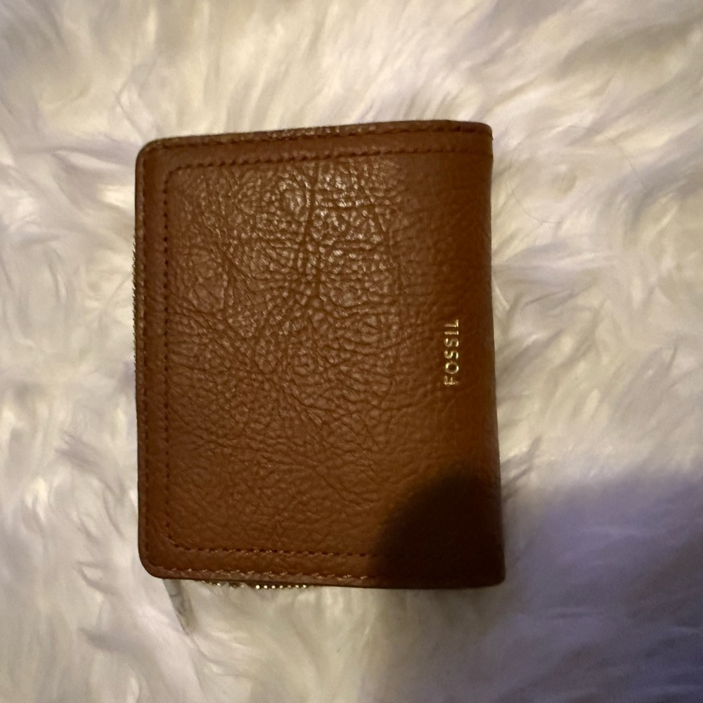 Fossil Tan Leather Card Holder